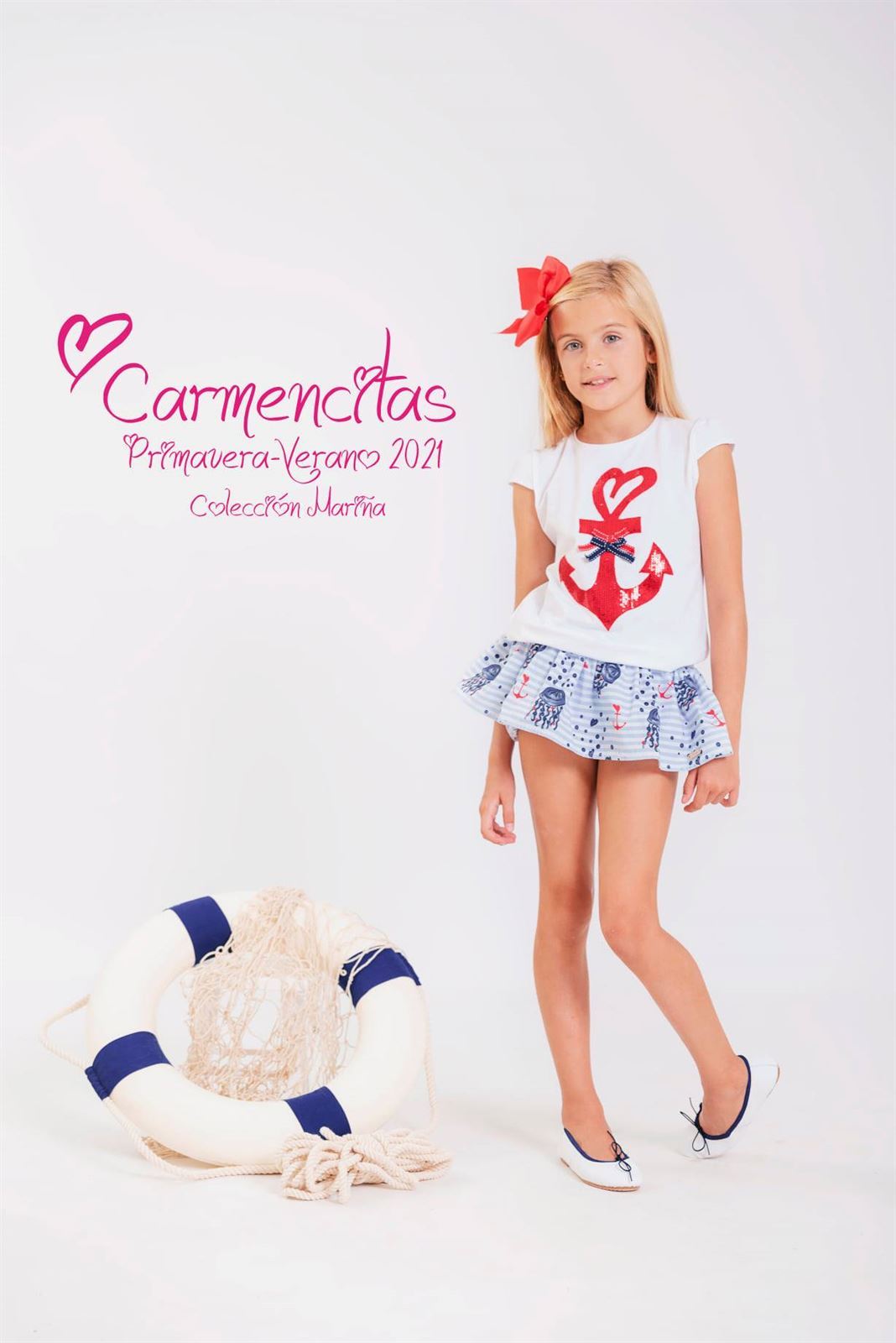 Carmencitas Conjunto camiseta y falda Mariña - Imagen 2